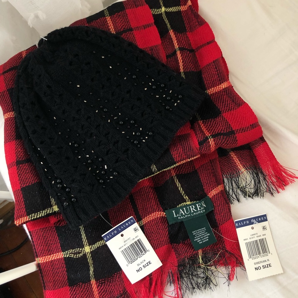 Ralph Lauren Scarf and Hat set